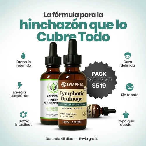 Gotas Lymphia® | Pack Reset (Linfático+Clorofila)