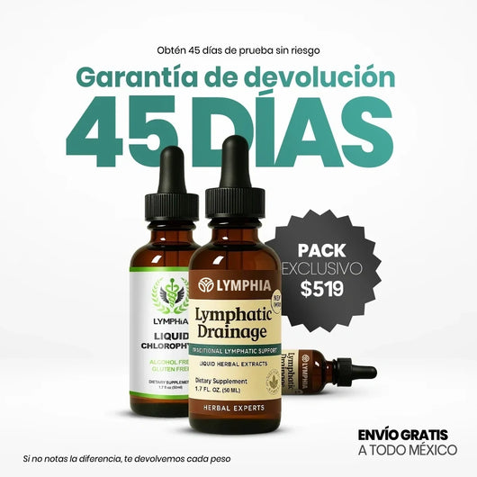 Gotas Lymphia® | Pack Reset (Linfático+Clorofila)