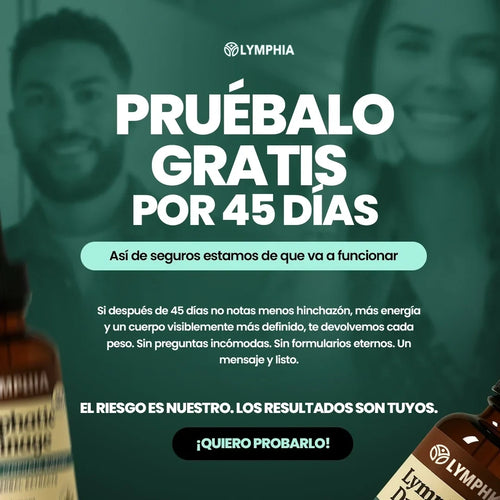 Drenaje Linfático para la Retención de Líquido | Galio, Trébol Rojo y Toronjil | Gotas 50 ml | Lymphia
