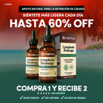 Drenaje Linfático para la Retención de Líquido | Galio, Trébol Rojo y Toronjil | Gotas 50 ml | Lymphia